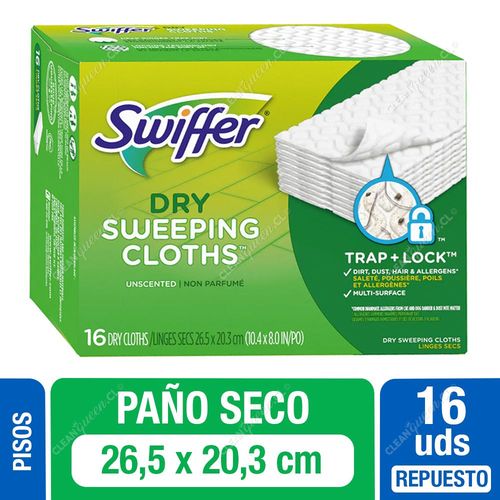 Repuesto Mopa Swiffer Paño Seco 16 Unid