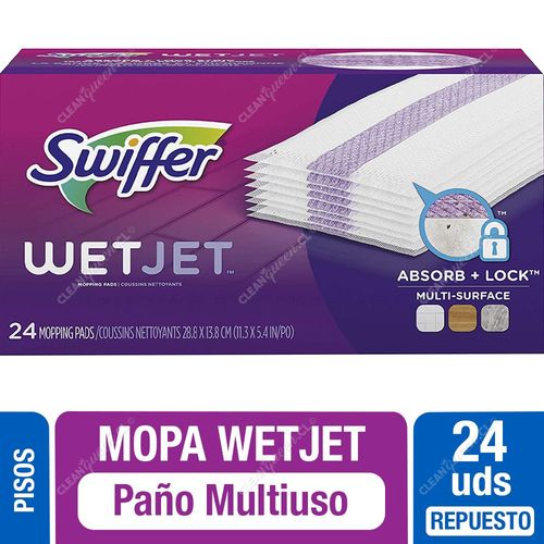 Paños Multiuso Mopa Swiffer Wet Jet Repuesto 24 Unid