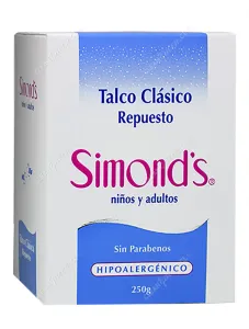 Repuesto Talco Clásico Hipoalergénico Simond's 250 g