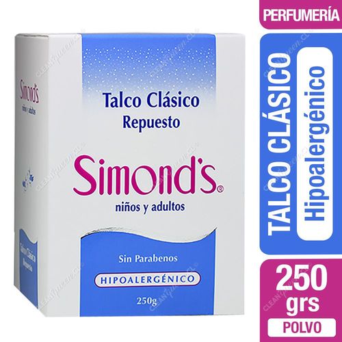 Repuesto Talco Clásico Hipoalergénico Simond's 250 g