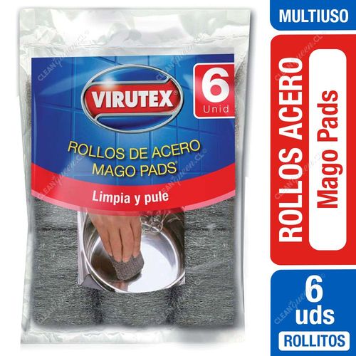 Rollos de Acero Mago Pads Virutex 6 Unid