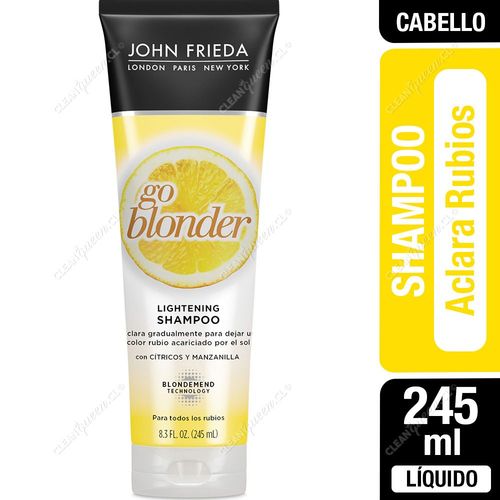 Shampoo John Frieda Go Blonder Aclara Rubios 245 ml