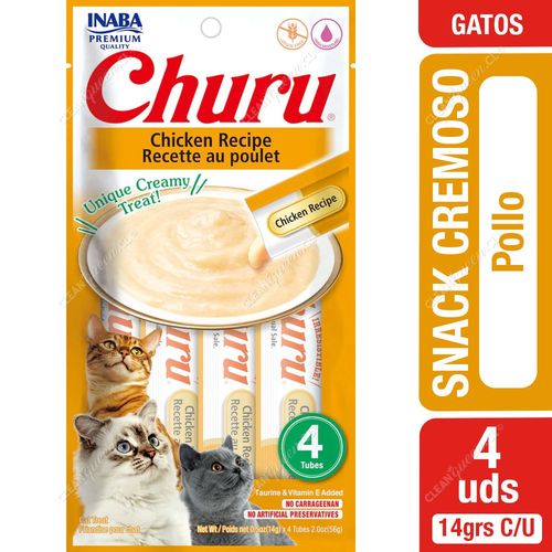 Snack Cremoso Churu Chicken Recipe Gato 4 Unid