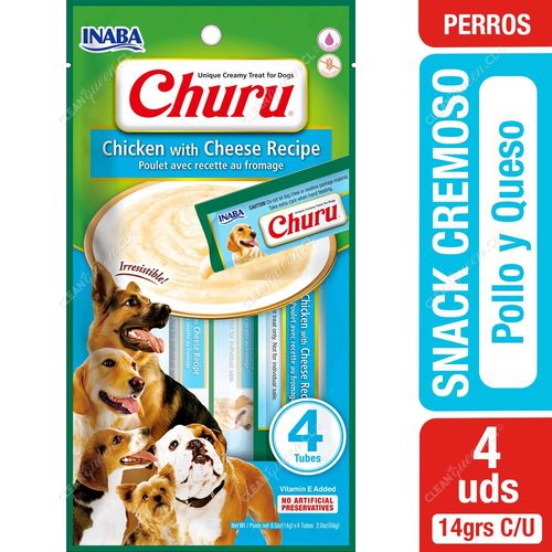 Snack Cremoso Churu Chicken with Cheese Recipe Perro 4 Unid