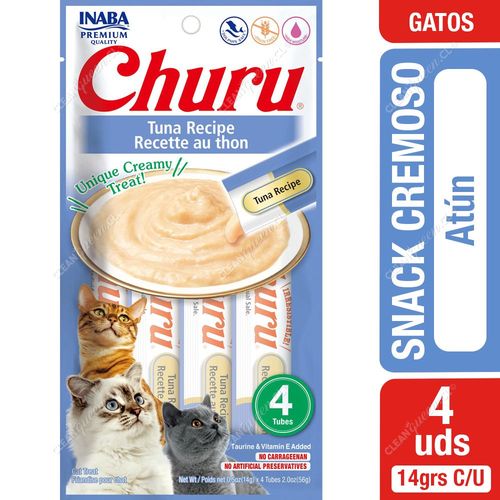 Snack Cremoso Churu Tuna Recipe Gato 4 Unid