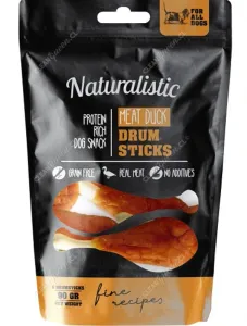 Snack Proteína Naturalistic Meat Duck Drum Sticks Perro 90 g