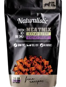 Snack Proteína Naturalistic Meat Mix Chicken Goji & Duck Cranberry Perro 100 g