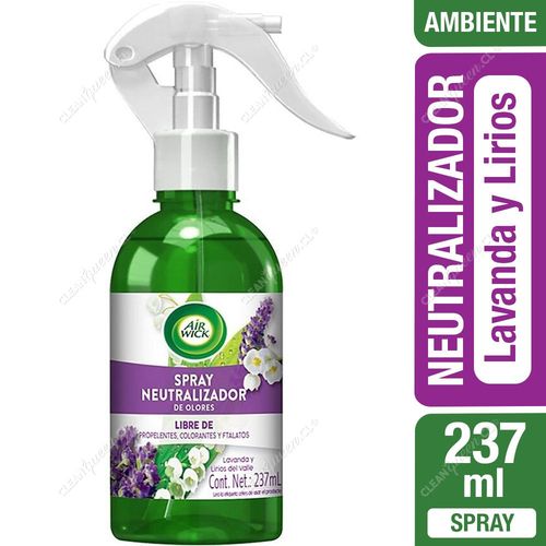 Spray Neutralizador Olores Air Wick Lavanda y Lirios del Valle 237 ml