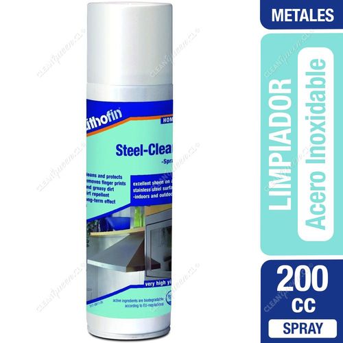 Steel Clean Limpiador de Acero Inoxidable Lithofin 200 cc