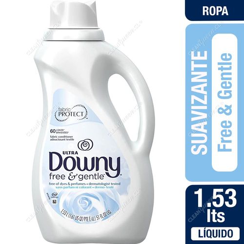 Suavizante Downy Hipoalergénico Free & Gentle 1.53 L