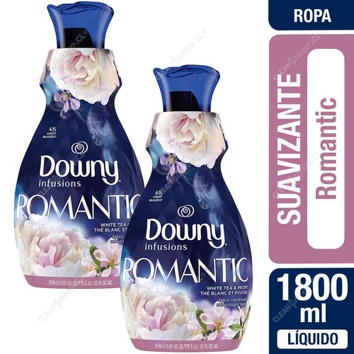 Suavizante Downy Infusions Romantic White Tea & Peonies 900 ml x 2 Unid