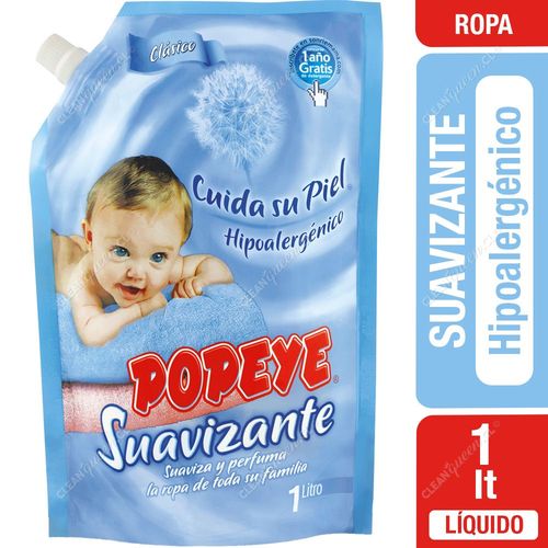 Suavizante Popeye Hipoalergénico 1 L