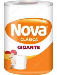 Toalla de Papel Nova Clásica Gigante Doble Hoja 80 mts 1 Unid