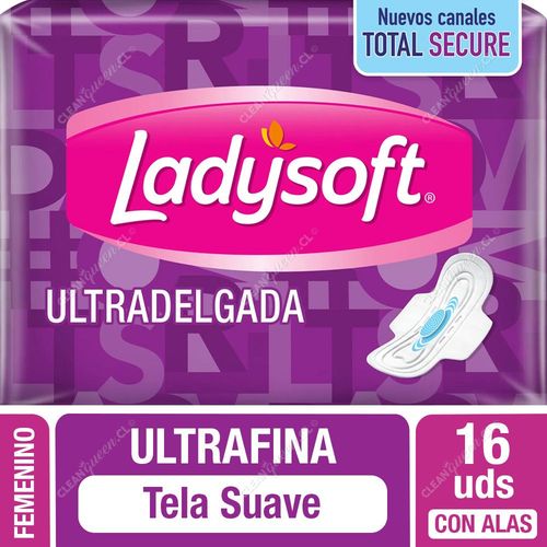 Toalla Higiénica Ladysoft Ultradelgada Suave 16 Unid