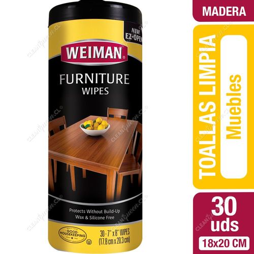 Toallas Húmedas Weiman Madera 30 Unid