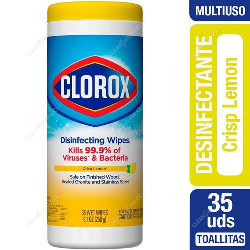 Toallitas Desinfectantes Clorox Crisp Lemon 35 unid