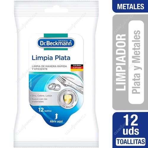 Toallitas Limpia Plata Dr. Beckmann 12 Unid