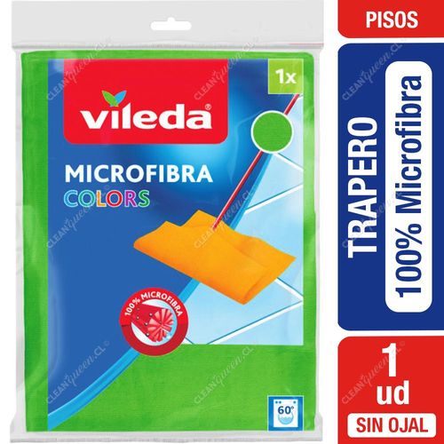 Trapero 100% Microfibra Sin Ojal Vileda 1 Unid