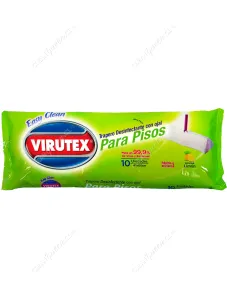 Trapero Húmedo Desinfectante con Ojal Virutex Limón 10 Unid