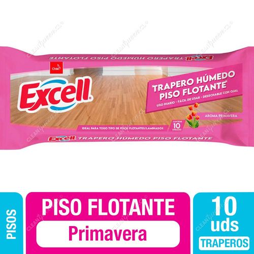 Trapero Húmedo Piso Flotante Excell Primavera 10 Unid